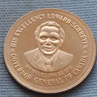 Монета 1 долар Червена река Канада губернатор Едуард Щтрайер 30403, снимка 6 - Нумизматика и бонистика - 42725759