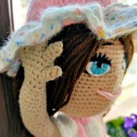 Плетена кукла Бонбон, снимка 4 - Кукли - 31968527