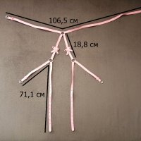 BDSM розов кожен харнес нашийник колан с панделки за тяло, снимка 7 - Колани - 42163609