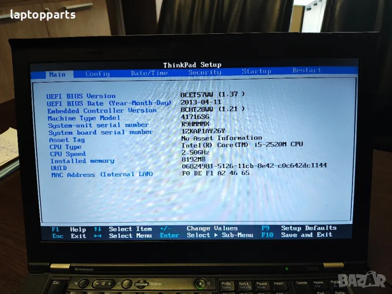 Lenovo T420s на части, снимка 1