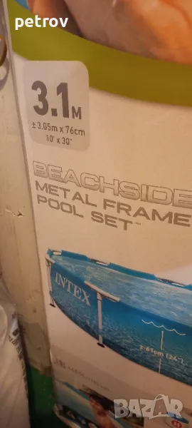 Басейн с метална конструкция, снимка 1