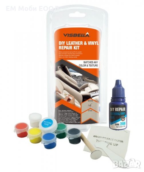 VISBELLA Комплект за Ремонт и Възстановяване на Кожа Седалки Волан, снимка 1