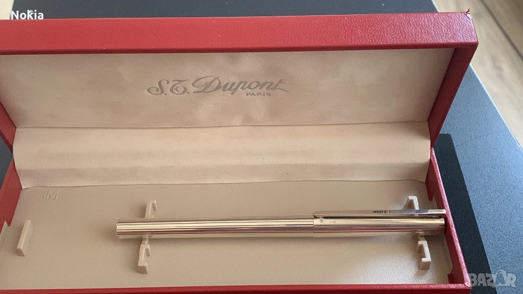 Писалка S.T. Dupont Classique – 18-каратово злато – с оригинална кутия, снимка 1