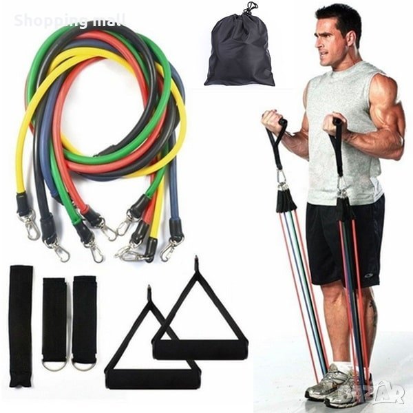 5бр. Комплект ластици за тренировка Power Resistance Bands, снимка 1