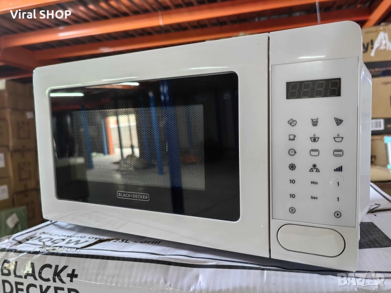Микровълнова с грил Black+Decker BXMZ701E – 20L, 700W, дигитално управление, снимка 1