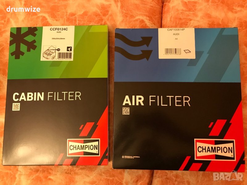 Нови филтри - въздушен и купе за Audi A4 b7 2.0TDi 16V 140к.с, снимка 1