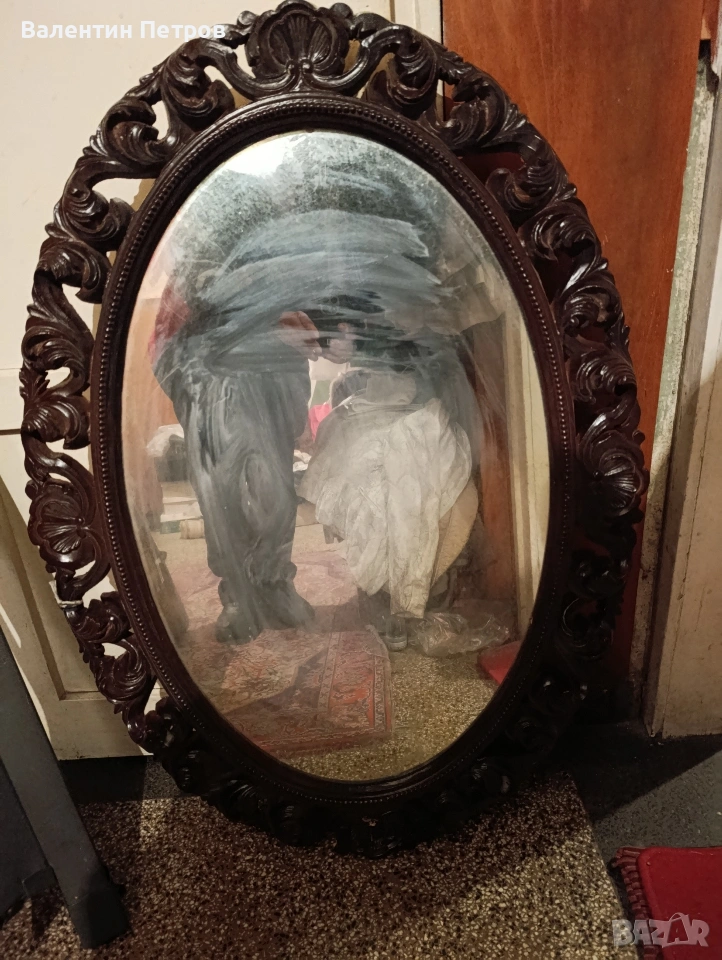 голямо огледало с рамка, снимка 1