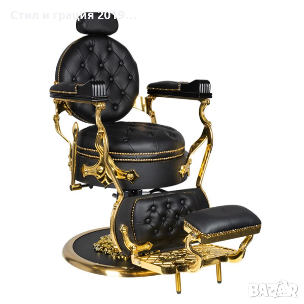 Бръснарски стол Cesare Gold, снимка 1