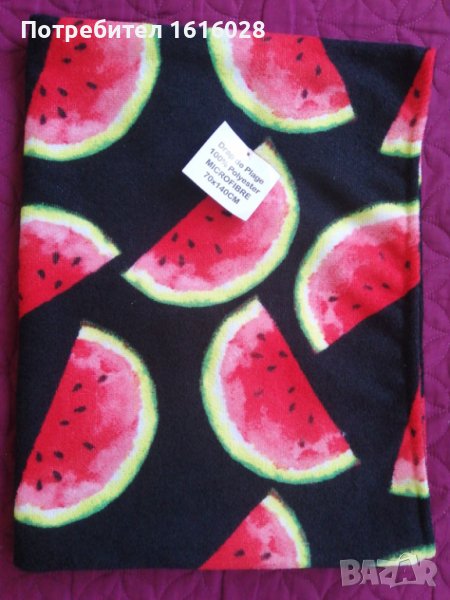 Нова плажна хавлиена кърпа на дини., снимка 1