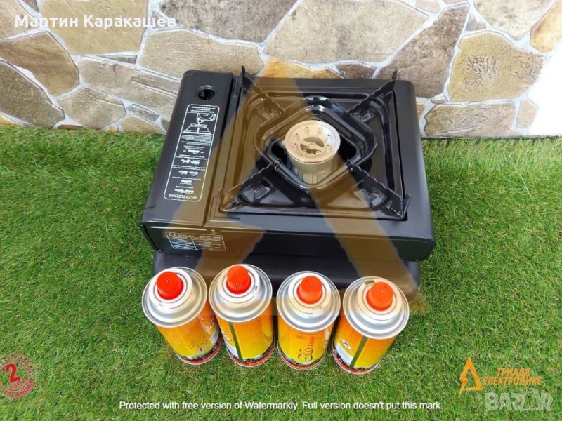 Къмпинг  Газова печка, 2,2 kW Elico Camp + газов патрон 220 g, снимка 1