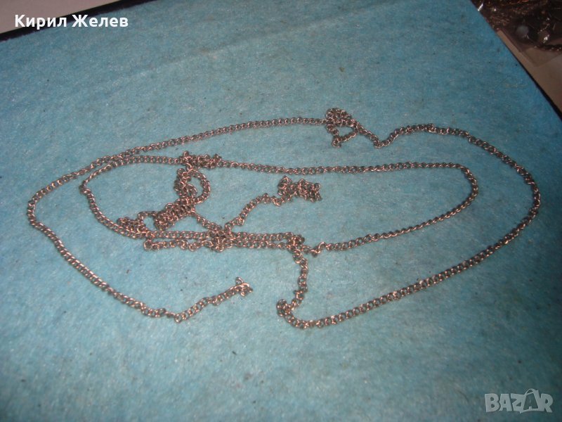 ДЪЛГА ФИНА ТЪНКА СРЕБРИСТА ВЕРИЖКА НЕРЪЖДАЕМА СТОМАНА КОЛИЕ 16642, снимка 1