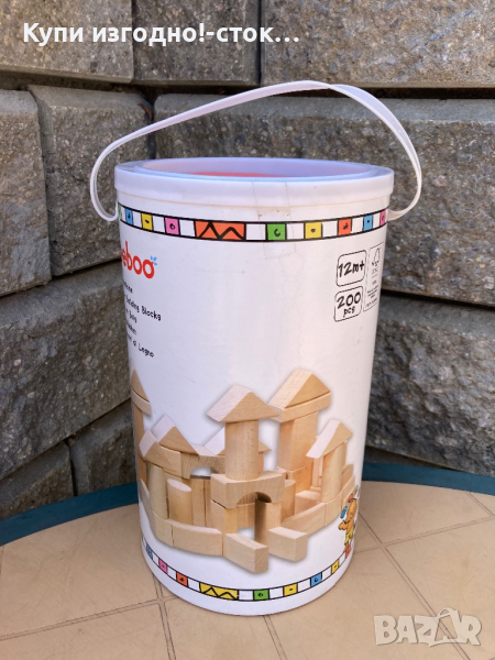 Дървени кубчета Beeboo - за 12м+, снимка 1