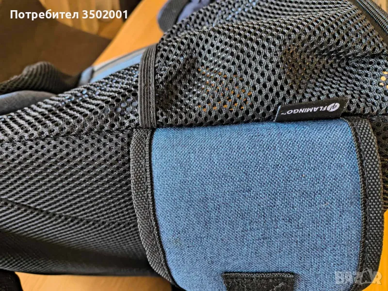 Транспортна раница за кучета Flamingo FRONT CARRIER TIMI BLUE, снимка 1