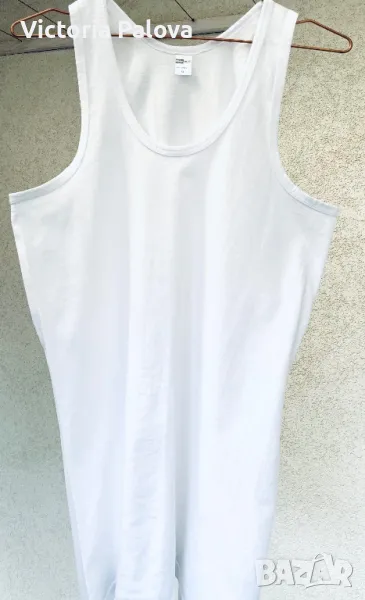 Бял безшевен потник памук, снимка 1