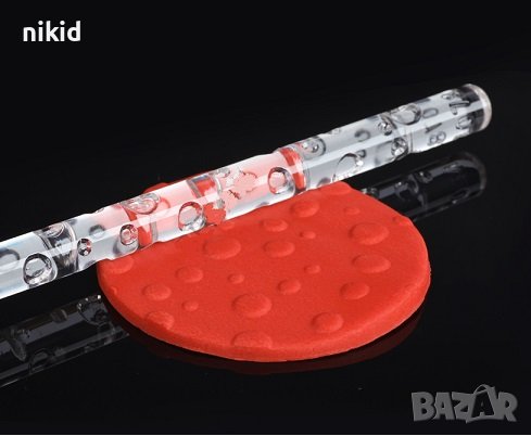 Кръгове петна капки Прозрачна релефна текстурна пластмасова релефна точилка за фондан украса торта с, снимка 1