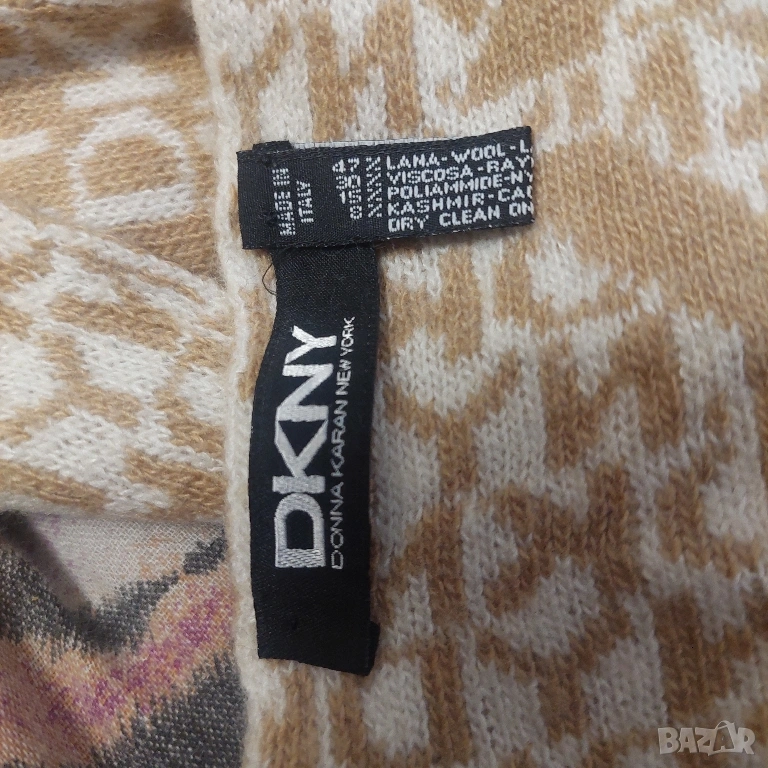 DKNY двулицев шал Donna Karan New York кашмир / вълна , снимка 1
