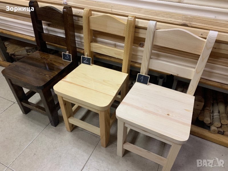 Дървено столче , снимка 1
