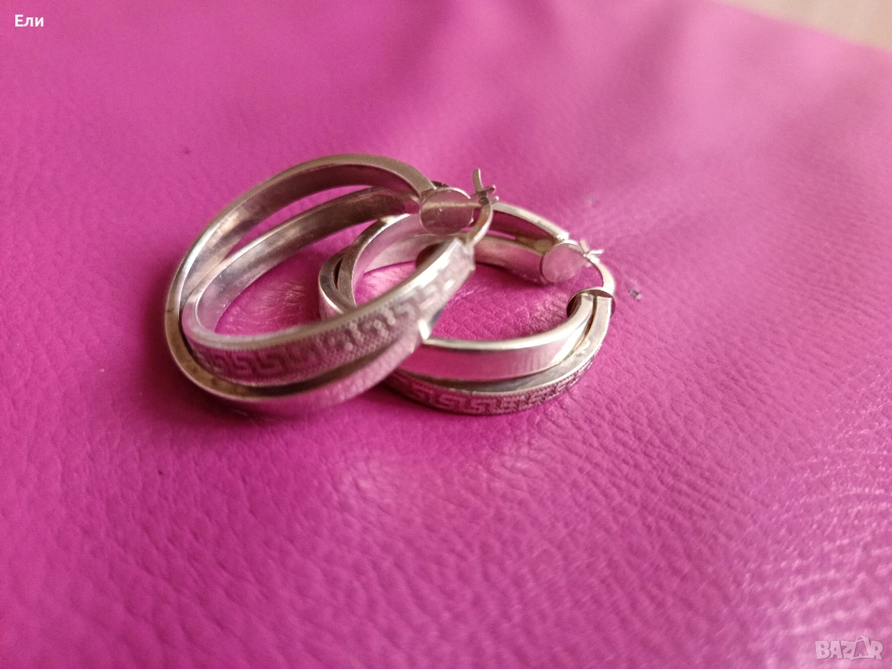 Сребърни обеци 925, снимка 1