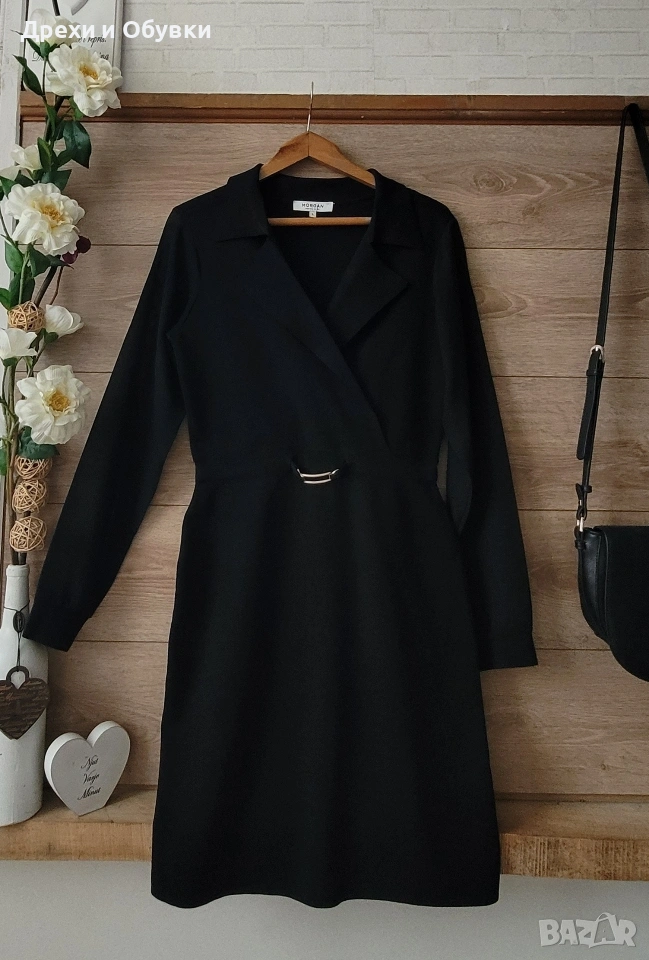 Черна официална елегантна рокля , снимка 1