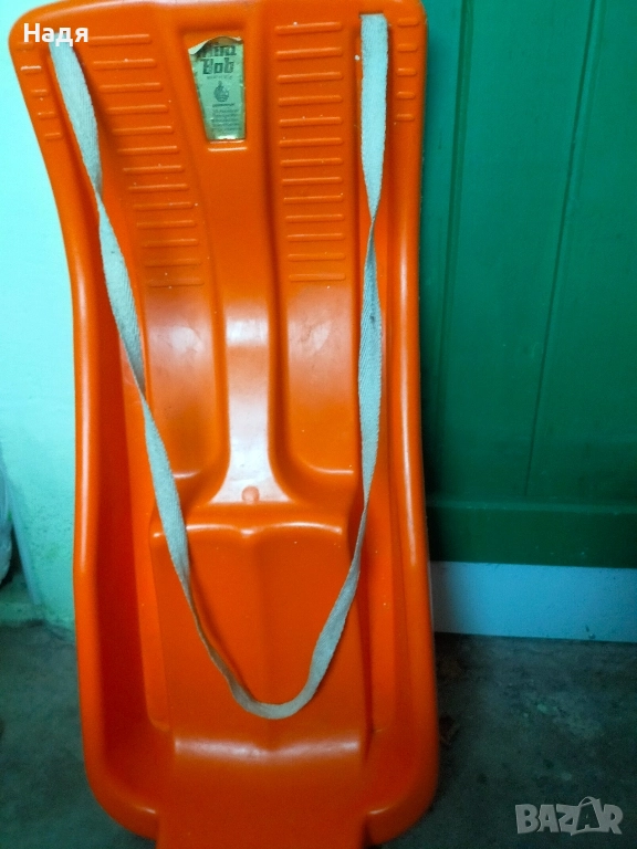 Пластмасова детска шейна платформа с въже , снимка 1