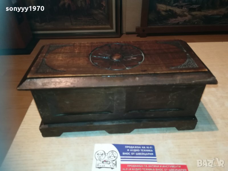 дървена кутия-25х12х11см-внос франция, снимка 1