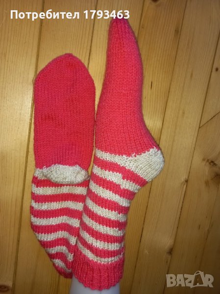 Ръчно плетени дамски чорапи размер 38, снимка 1