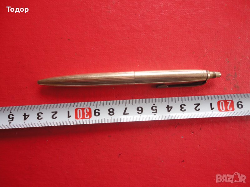 Позлатен химикал химикалка Fend Truxa Double Germany, снимка 1