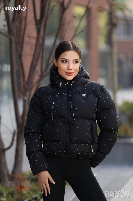 Prad🅰️ Черно Късо Зимно Дамско Яке , снимка 1