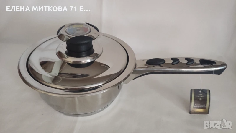 Чисто нова/с етикет/ касерола от неръждаема стомана с двойно дъно, снимка 1