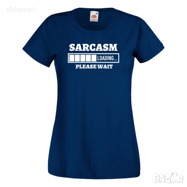 Дамска тениска Sarcasm Loading,Loading,Please wait,батерия,Изненада,Подарък, снимка 1