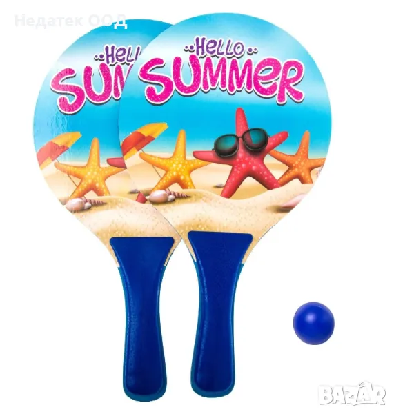 Комплект за плажен тенис, 33см, снимка 1
