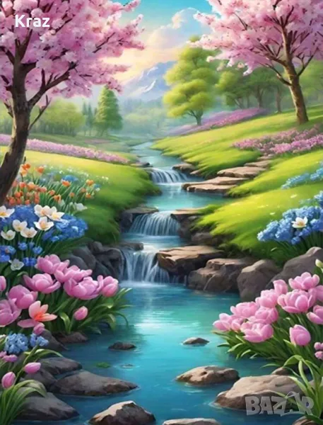 Диамантен гоблен Пейзаж 30/40, снимка 1