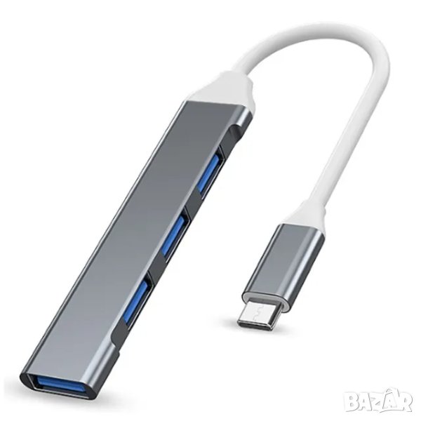 Type-C USB 3.0/2.0 OTG  хъб  4-портов, снимка 1