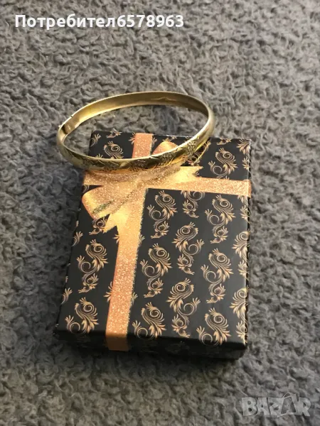 Златна дамска твърда гривна 14к / 585 , снимка 1