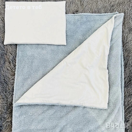 Луксозен комплект завивки Кохавлия сива със сиво, снимка 1