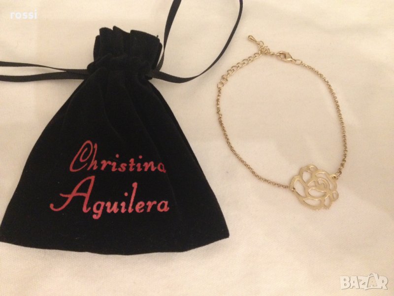 Christina Aguilera оригинална гривна за ръка/крак с цвете фирмена торбичка, снимка 1