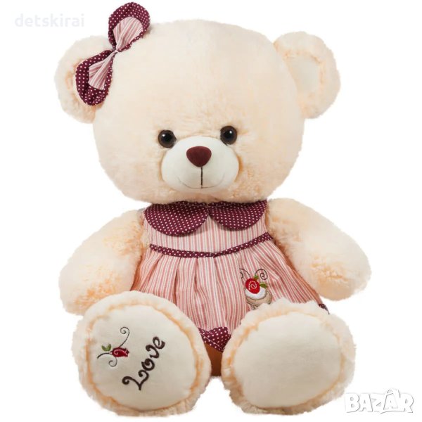 Плюшено мече с рокля , снимка 1