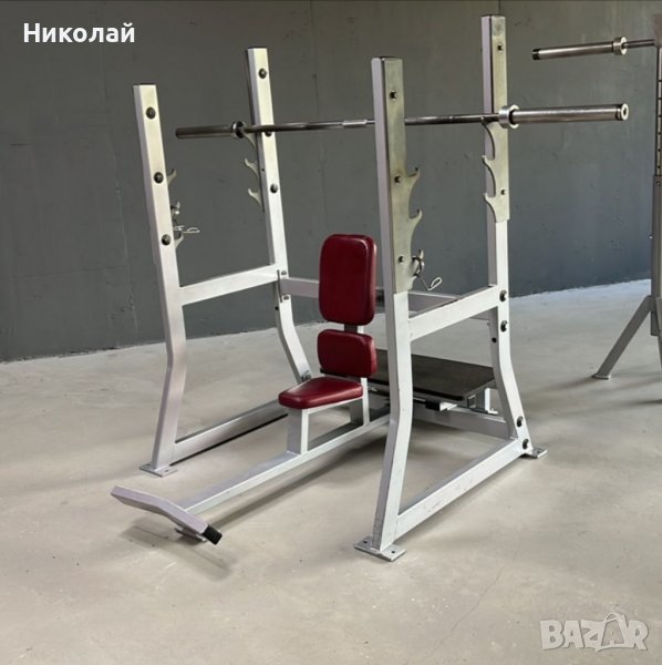 Hammer Strength Militaty bench/Олимпийска лежанка раменна преса, снимка 1