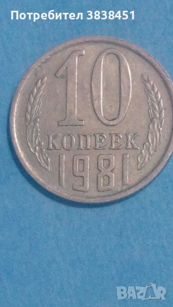 10 коп. 1981 года Русия, снимка 1