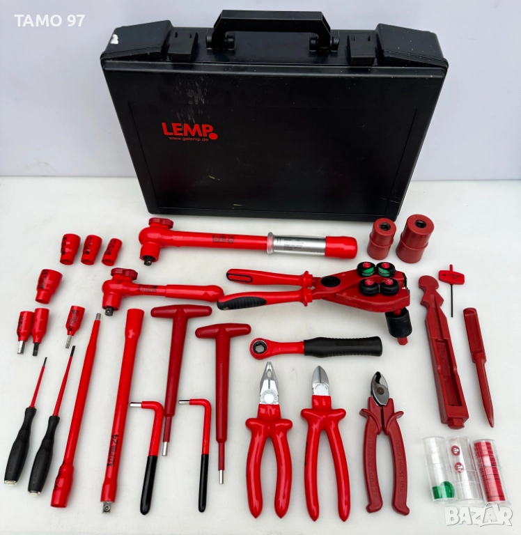 LEMP - Комплект от професионални изолирани инструмент 1000V VDE за електротехници, снимка 1