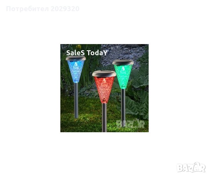 Соларна лампа с редуващи се цветове, снимка 1