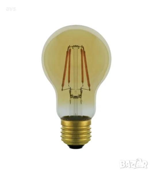 LED крушка 6W A60 2500K филамент VITO E27, снимка 1