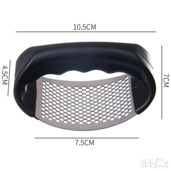   Ръчна преса за чесън от неръждаема стомана , снимка 1