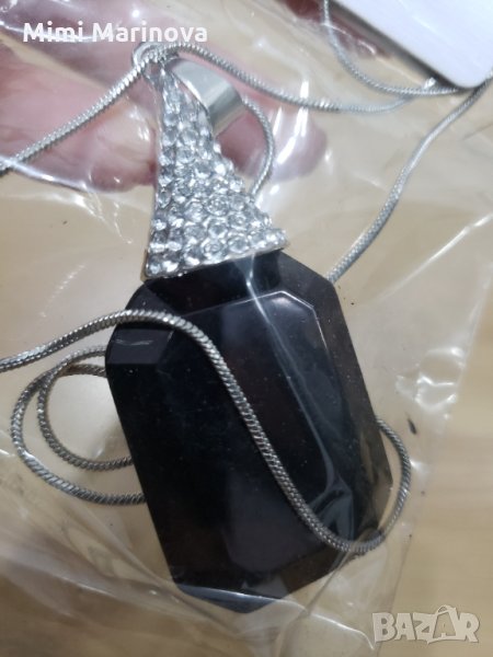 Бижу с черен камък, снимка 1