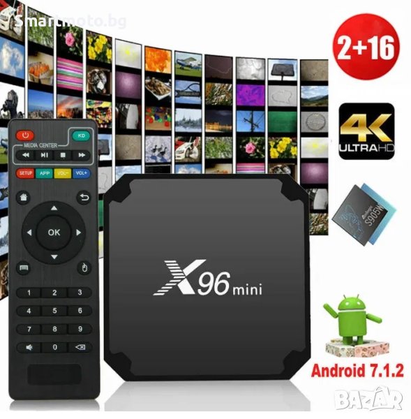 Промо Тв Бокс X96 mini 1GB/8GB Amlogic S905W с андроид 7, снимка 1