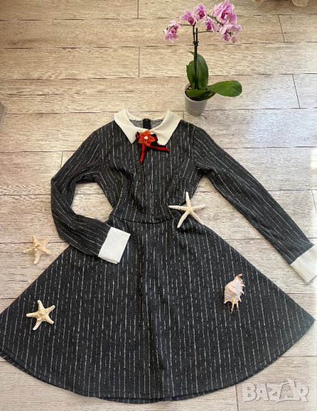 Елегантна рокля в сиво, снимка 1