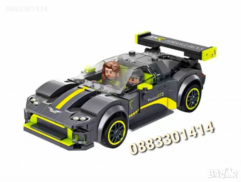 Състезателна кола, Конструктор, Звук и светлини , снимка 1