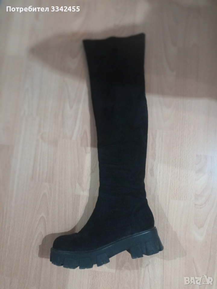 Велурени чизми, запазени, снимка 1