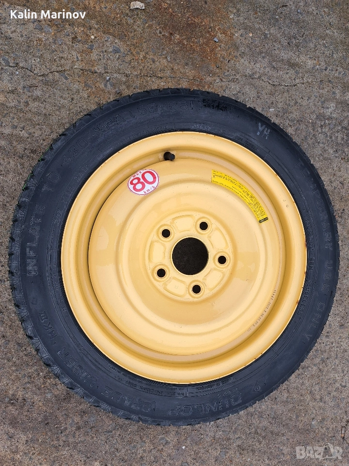 резервна гума патерица 5х114.3 15 цола, снимка 1