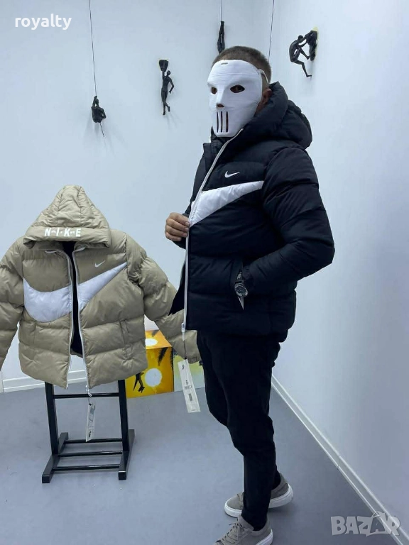 Nike Черно Зимно Мъжко Яке Найк , снимка 1